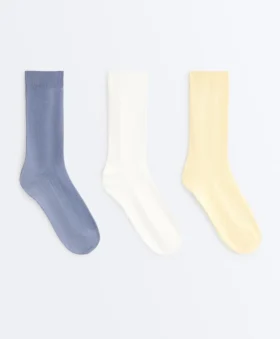3 Paar klassische Piqué-Socken aus Baumwollmischung 3 Paar klassische Piqué-Socken aus Baumwollmischung
