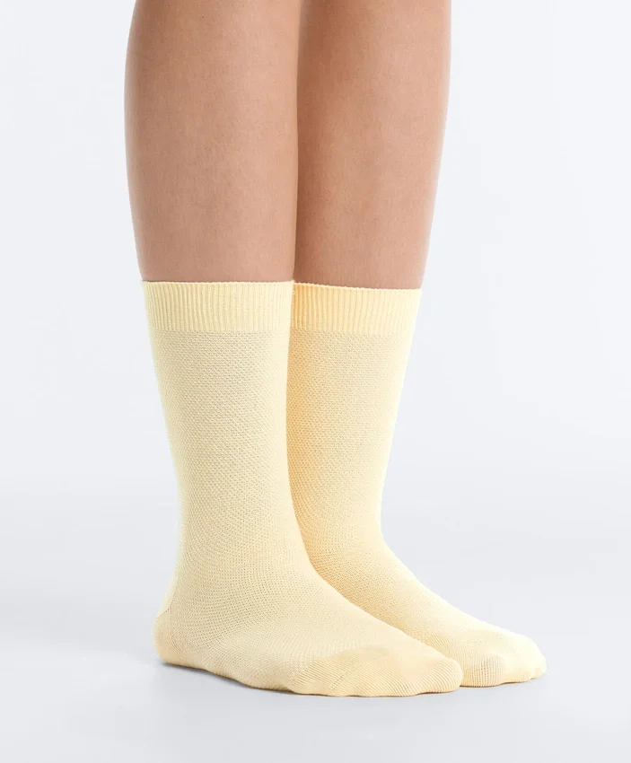 3 Paar klassische Piqué-Socken aus Baumwollmischung 3 Paar klassische Piqué-Socken aus Baumwollmischung