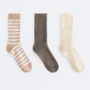 3 Paar klassische Socken aus Baumwollmischung