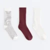 3 Paar klassische Socken aus Baumwollmischung