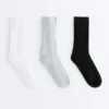 3 Paar klassische Sportsocken aus Polyamid-Mischgewebe