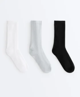 3 Paar klassische Sportsocken aus Polyamid-Mischgewebe