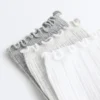 3 Paar Kniestrümpfe aus Baumwollmischung mit gewelltem Rand 3 Paar Kniestrümpfe aus Baumwollmischung mit gewelltem Rand