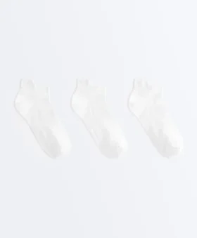 3 Paar Sport-Sneaker-Socken aus Polyamid-Mischgewebe mit Fersenlasche