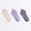 3 Paar Sport-Sneaker-Socken aus Polyamid-Mischgewebe mit Fersenlasche 3 Paar Sport-Sneaker-Socken aus Polyamid-Mischgewebe mit Fersenlasche