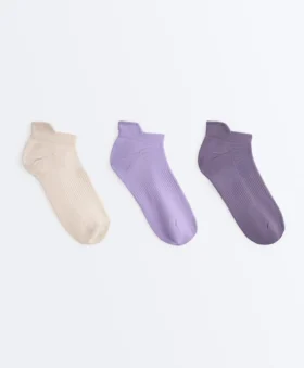 3 Paar Sport-Sneaker-Socken aus Polyamid-Mischgewebe mit Fersenlasche