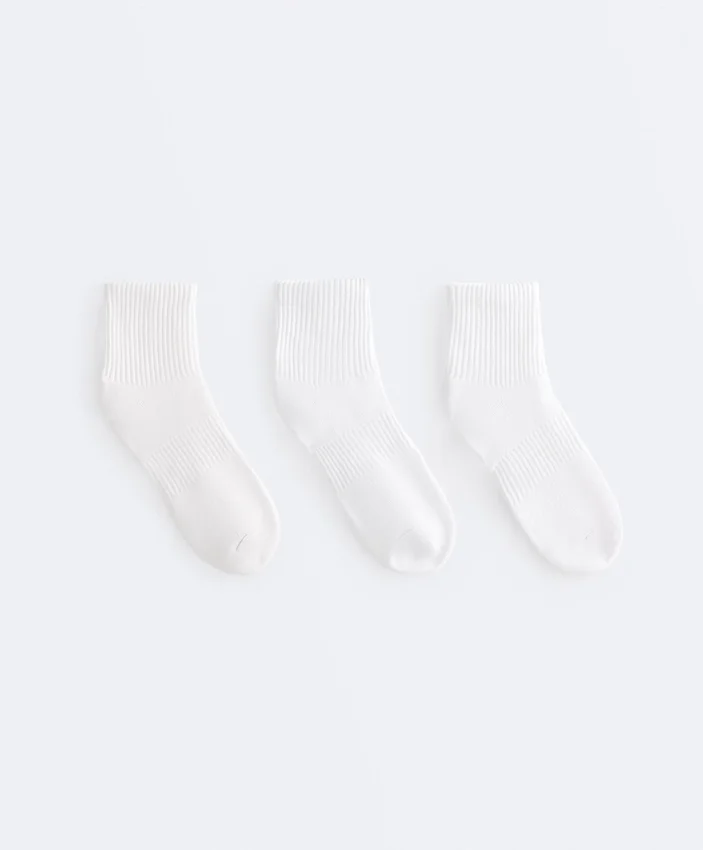 3 Paar Sport-Socken aus Baumwollmischung 3 Paar Sport-Socken aus Baumwollmischung