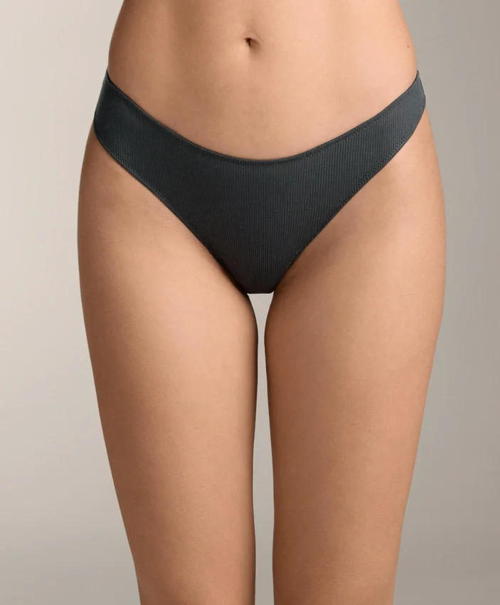 5 Brazilian-Slips aus Baumwollrippstoff mit U-Ausschnitt 5 Brazilian-Slips aus Baumwollrippstoff mit U-Ausschnitt