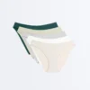 5 klassische U-Cut-Slips aus Baumwollrippstoff 5 klassische U-Cut-Slips aus Baumwollrippstoff