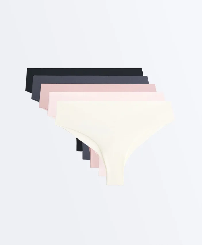 5 lasergeschnittene Brazilian-Slips aus Polyamidmischung 5 lasergeschnittene Brazilian-Slips aus Polyamidmischung