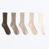 5 Paar klassische Socken mit Baumwolle