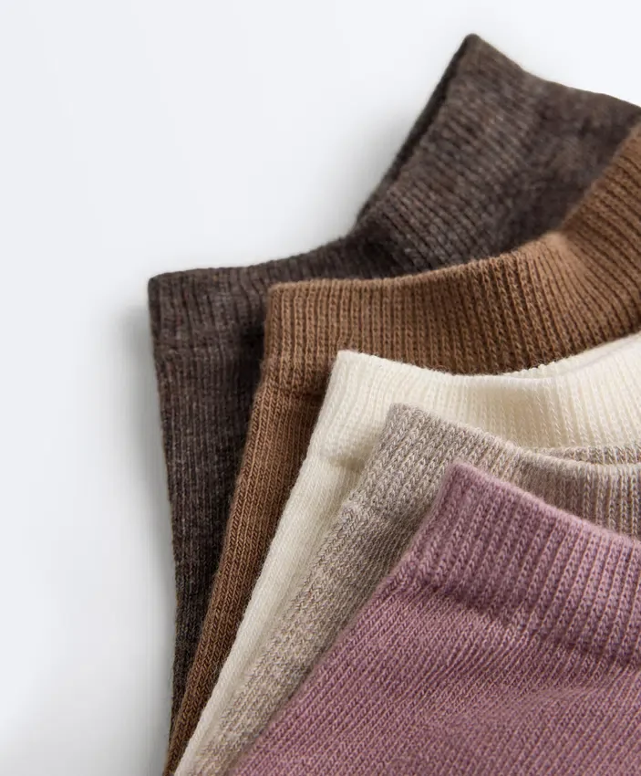 5 Paar Sneaker-Socken aus Baumwollmischung 5 Paar Sneaker-Socken aus Baumwollmischung