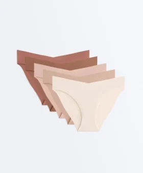 5 Pantone™ Invisible Polyamid-Mischgewebe V-Cut Classic Slips