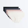 5 unsichtbare Hipster-Slips aus Polyamidmischung 5 unsichtbare Hipster-Slips aus Polyamidmischung