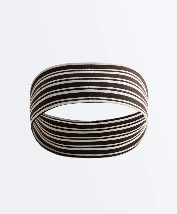 6 cm breites gestreiftes Stirnband für Sportarten 6 cm breites gestreiftes Stirnband für Sportarten