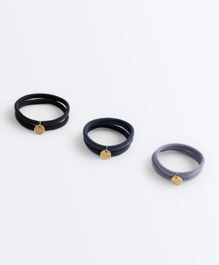 6 Haargummis mit Oysho-Plakette 6 Haargummis mit Oysho-Plakette