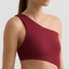 Asymmetrischer Trikinis aus Jacquard mit Mini-Karomuster Asymmetrischer Trikinis aus Jacquard mit Mini-Karomuster