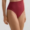 Asymmetrischer Trikinis aus Jacquard mit Mini-Karomuster Asymmetrischer Trikinis aus Jacquard mit Mini-Karomuster