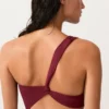 Asymmetrischer Trikinis aus Jacquard mit Mini-Karomuster Asymmetrischer Trikinis aus Jacquard mit Mini-Karomuster