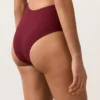 Asymmetrischer Trikinis aus Jacquard mit Mini-Karomuster Asymmetrischer Trikinis aus Jacquard mit Mini-Karomuster