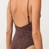 Badeanzug mit Leopardenmuster Badeanzug mit Leopardenmuster