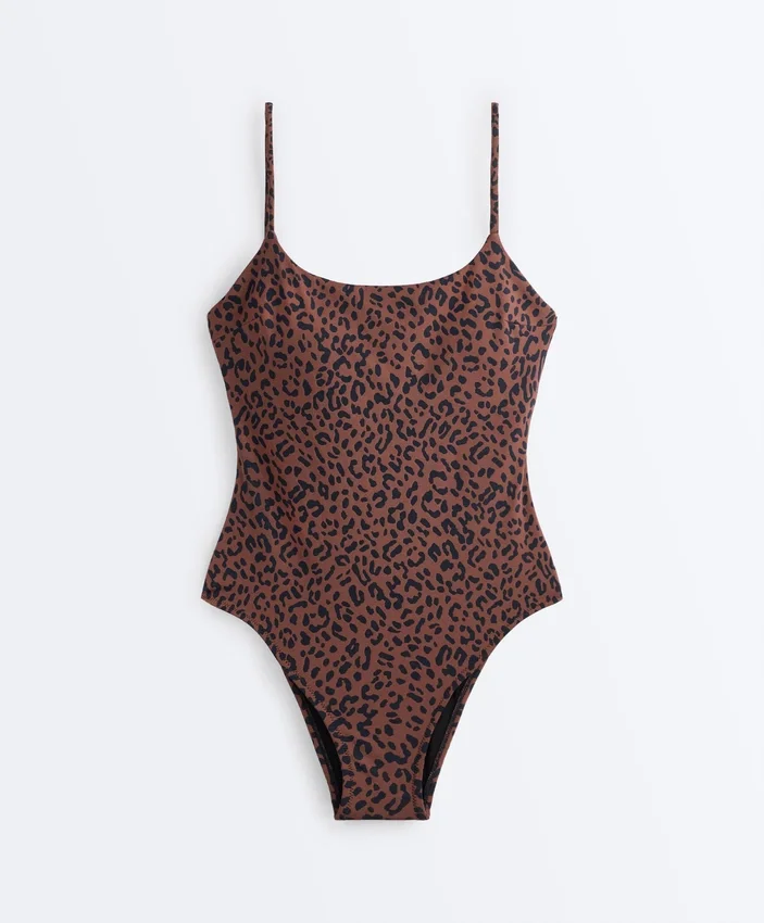 Badeanzug mit Leopardenmuster Badeanzug mit Leopardenmuster