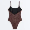 Badeanzug mit Leopardenmuster Badeanzug mit Leopardenmuster