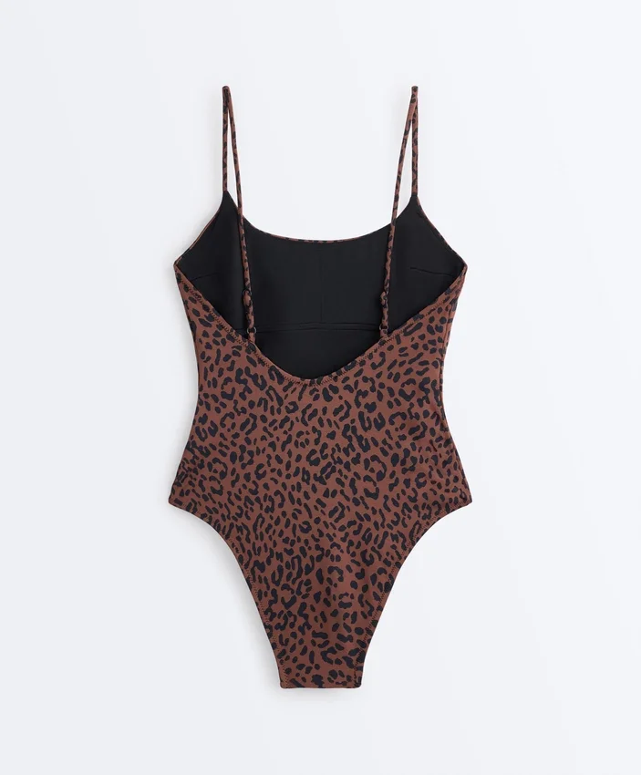Badeanzug mit Leopardenmuster Badeanzug mit Leopardenmuster