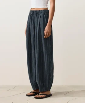 Ballonhose aus 100 % Leinen