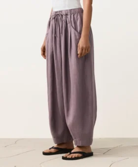 Ballonhose aus 100 % Leinen