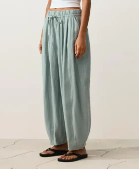 Ballonhose aus 100 % Leinen