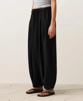 Ballonhose aus 100 % Leinen