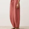 Ballonhose aus 100 % Leinen