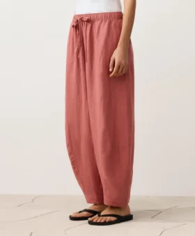 Ballonhose aus 100 % Leinen