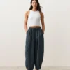 Ballonhose aus 100 % Leinen