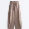 Ballonhose aus 100 % Leinen