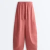 Ballonhose aus 100 % Leinen
