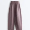 Ballonhose aus 100 % Leinen