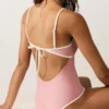 Bandeau-Badeanzug mit Kontrastbesatz Bandeau-Badeanzug mit Kontrastbesatz