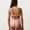 Bandeau-Badeanzug mit Kontrastbesatz Bandeau-Badeanzug mit Kontrastbesatz