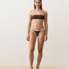 Bandeau-Bikini mit Kontrastbesatz Bandeau-Bikini mit Kontrastbesatz
