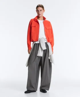 Baumwoll-Piqué-Jacke
