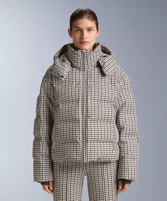 Bedruckte, wattierte Jacke aus 80 % Daunen und 20 % Federn Minardi Piume Ski 10K Bedruckte, wattierte Jacke aus 80 % Daunen und 20 % Federn Minardi Piume Ski 10K