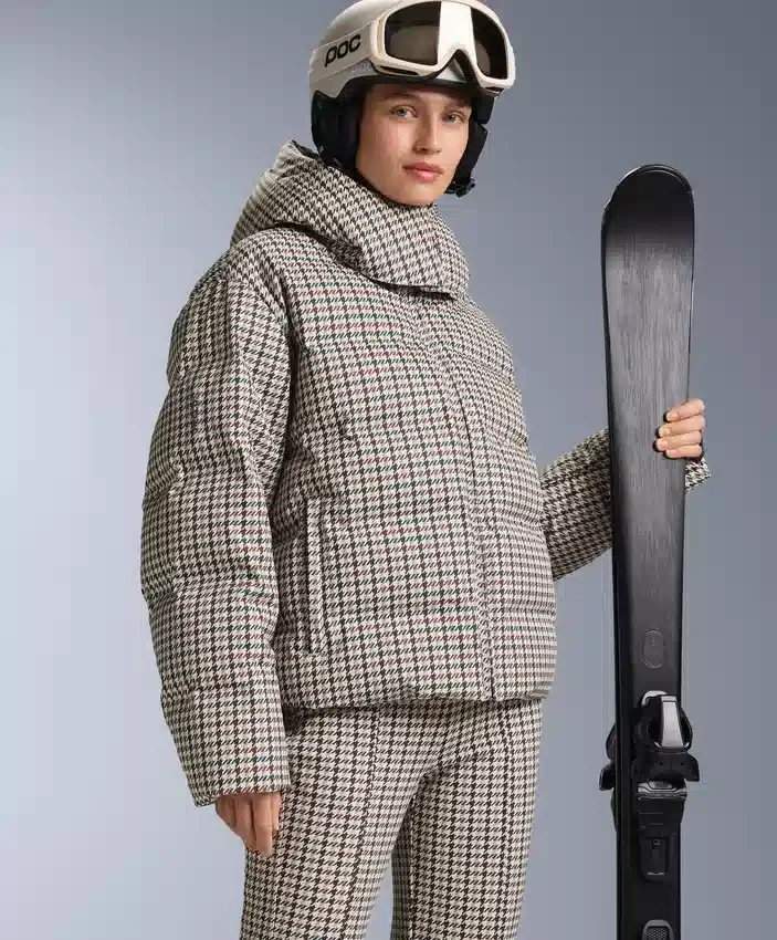 Bedruckte, wattierte Jacke aus 80 % Daunen und 20 % Federn Minardi Piume Ski 10K Bedruckte, wattierte Jacke aus 80 % Daunen und 20 % Federn Minardi Piume Ski 10K