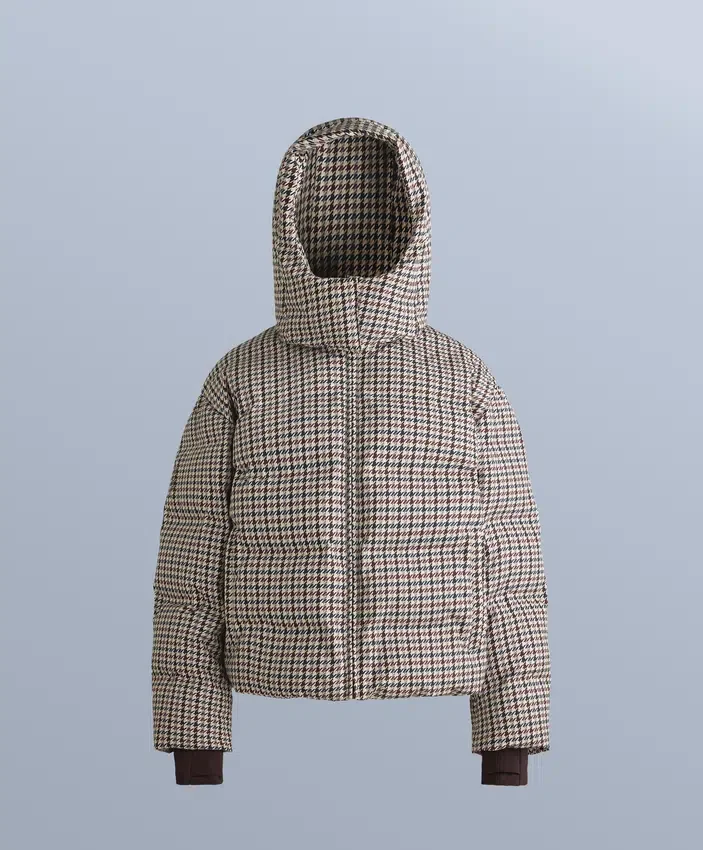 Bedruckte, wattierte Jacke aus 80 % Daunen und 20 % Federn Minardi Piume Ski 10K Bedruckte, wattierte Jacke aus 80 % Daunen und 20 % Federn Minardi Piume Ski 10K