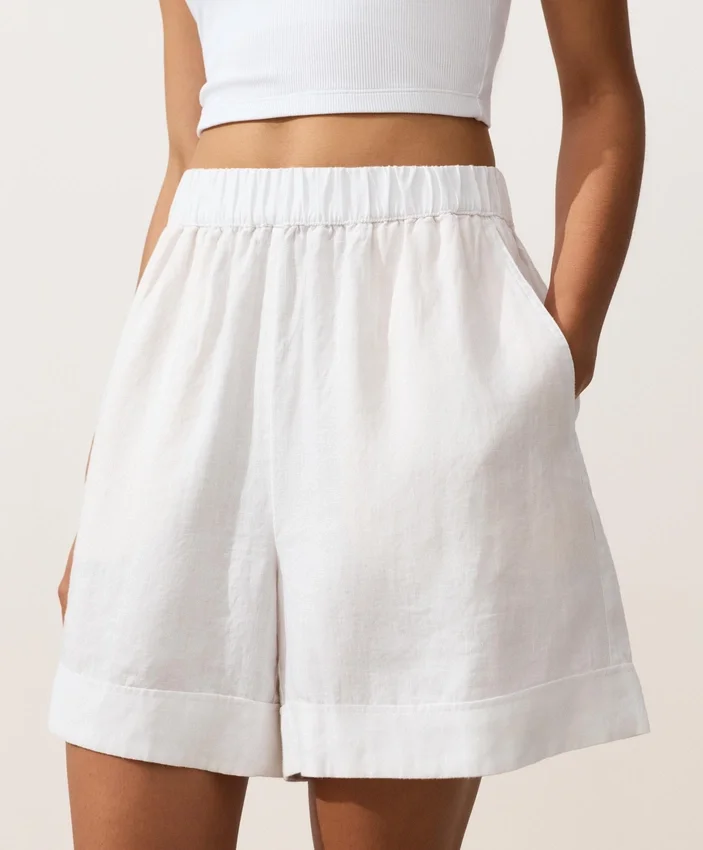 Bermudashorts aus 100 % Leinen Bermudashorts aus 100 % Leinen