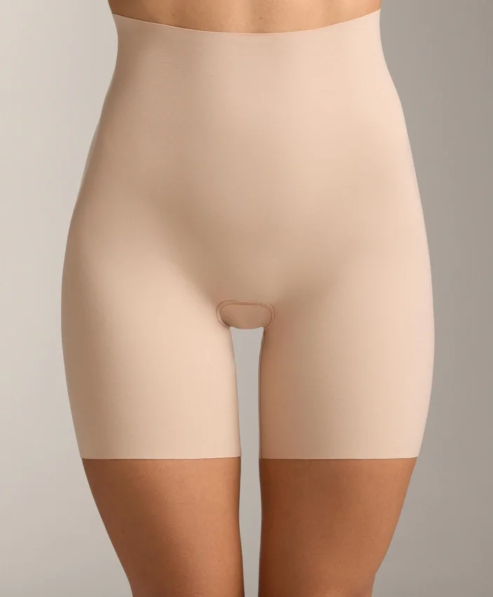 Bikeshorts aus Polyamidmischung mit unsichtbarem, mittlerem Halt und hoher Taille Bikeshorts aus Polyamidmischung mit unsichtbarem, mittlerem Halt und hoher Taille
