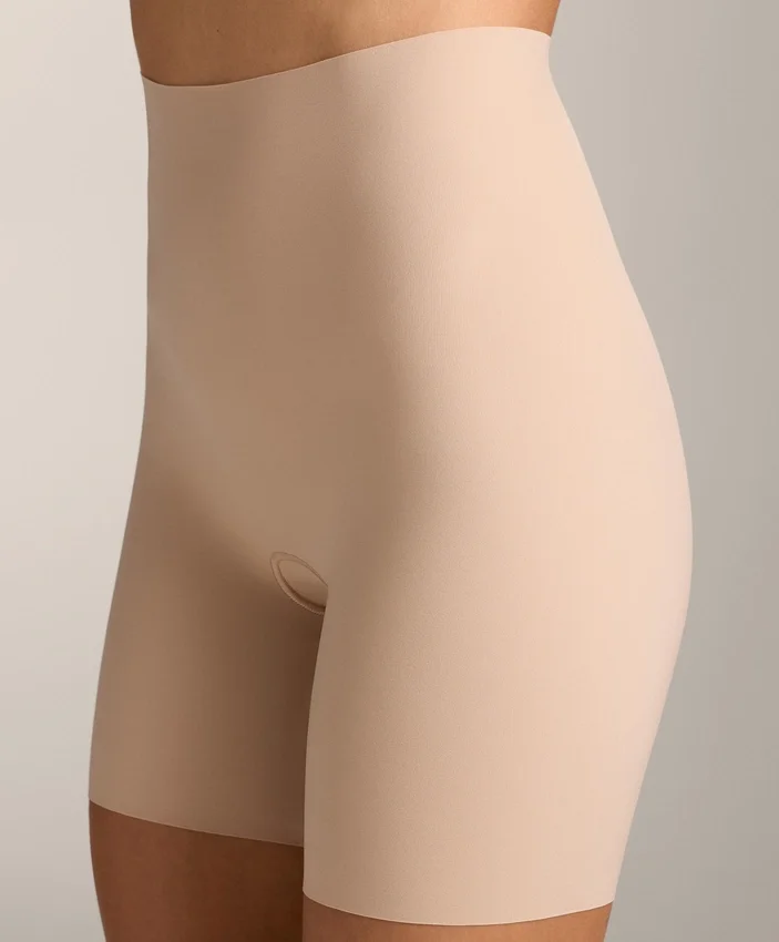 Bikeshorts aus Polyamidmischung mit unsichtbarem, mittlerem Halt und hoher Taille Bikeshorts aus Polyamidmischung mit unsichtbarem, mittlerem Halt und hoher Taille