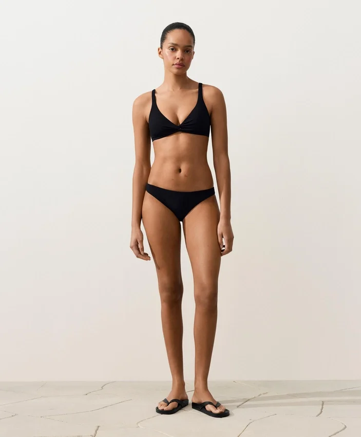 Klassische Bikini-Slips aus Piqué Klassische Bikini-Slips aus Piqué