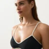 Bikini-Oberteil mit Kontrastbesatz Bikini-Oberteil mit Kontrastbesatz